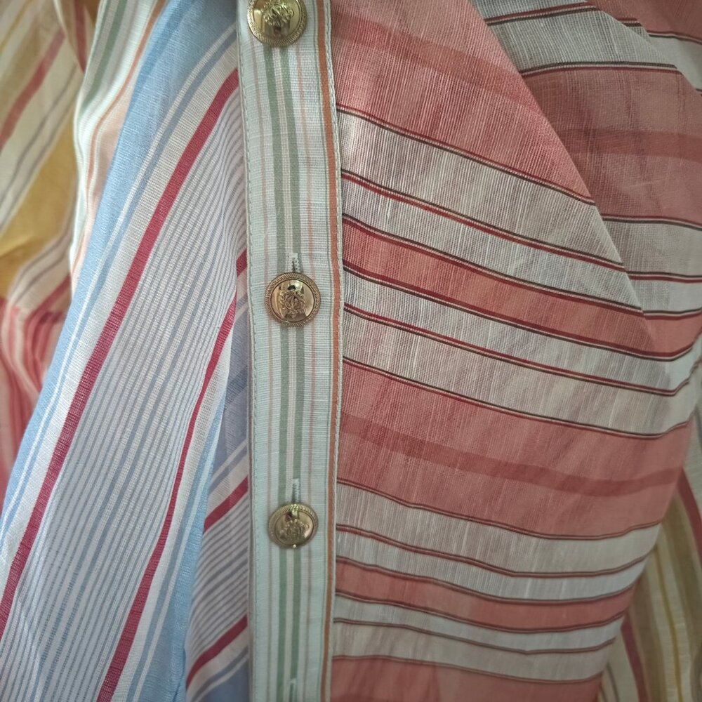 Zimmermann Rebellion Striped Midi Dress - Picture 10 of 13